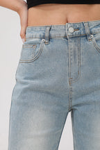 Arc Curved Barrel Jeans - Sky Blue