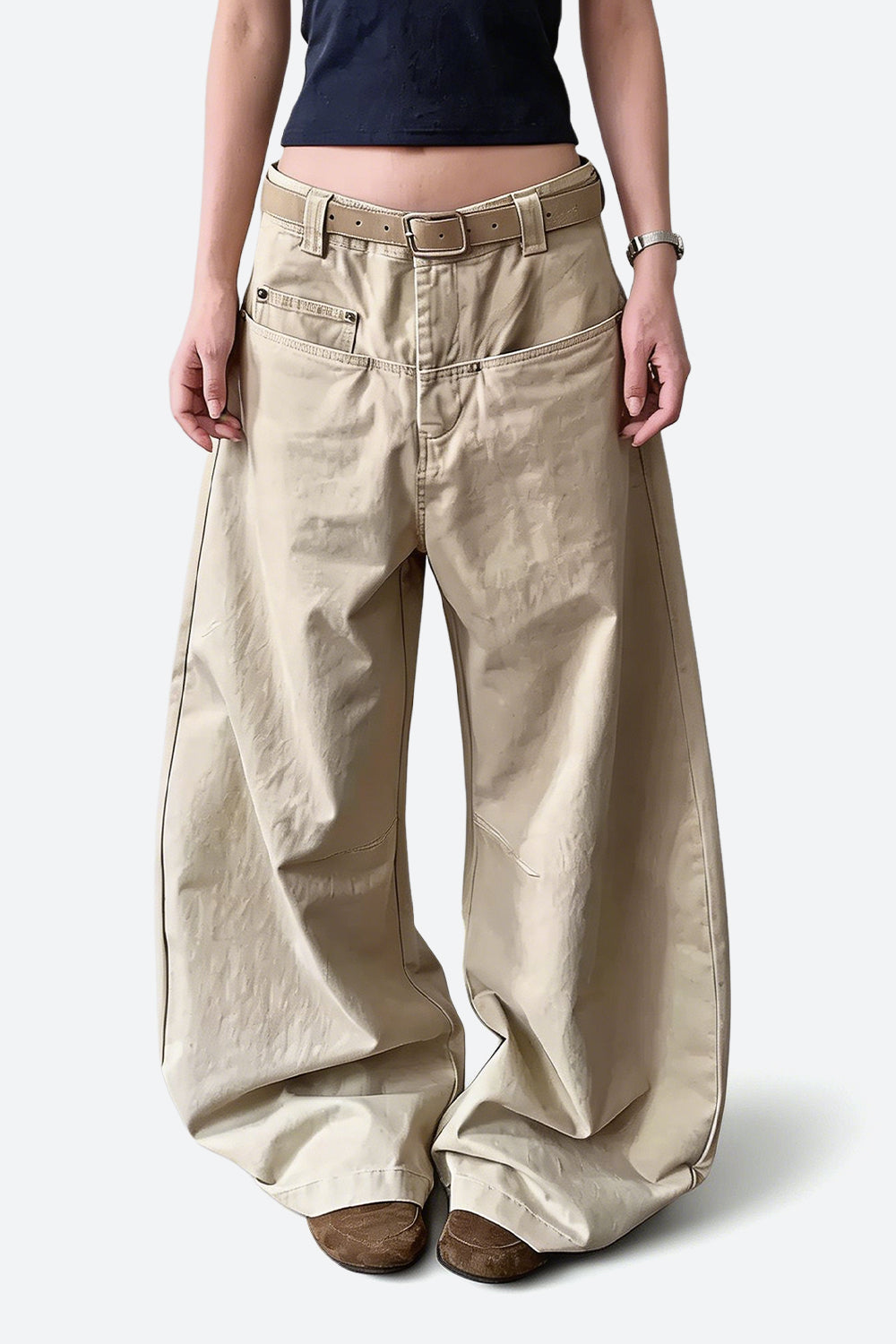 Relaxed Barrel Pants