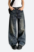 Whiskered Vintage Straight Jeans
