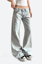 Light Wash Low Rise Flare Jeans