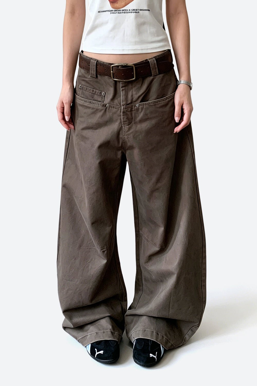Relaxed Barrel Pants