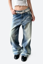 Vintage Wash Relaxed Jeans