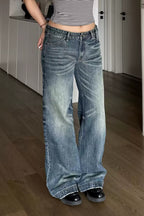 Classic Mid Rise Baggy Jeans