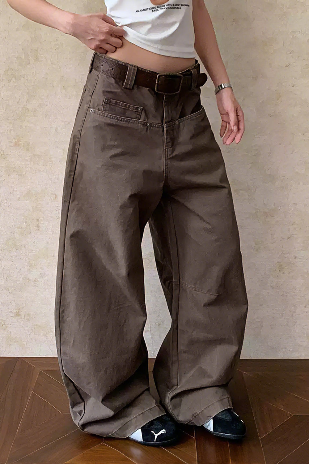 Relaxed Barrel Pants