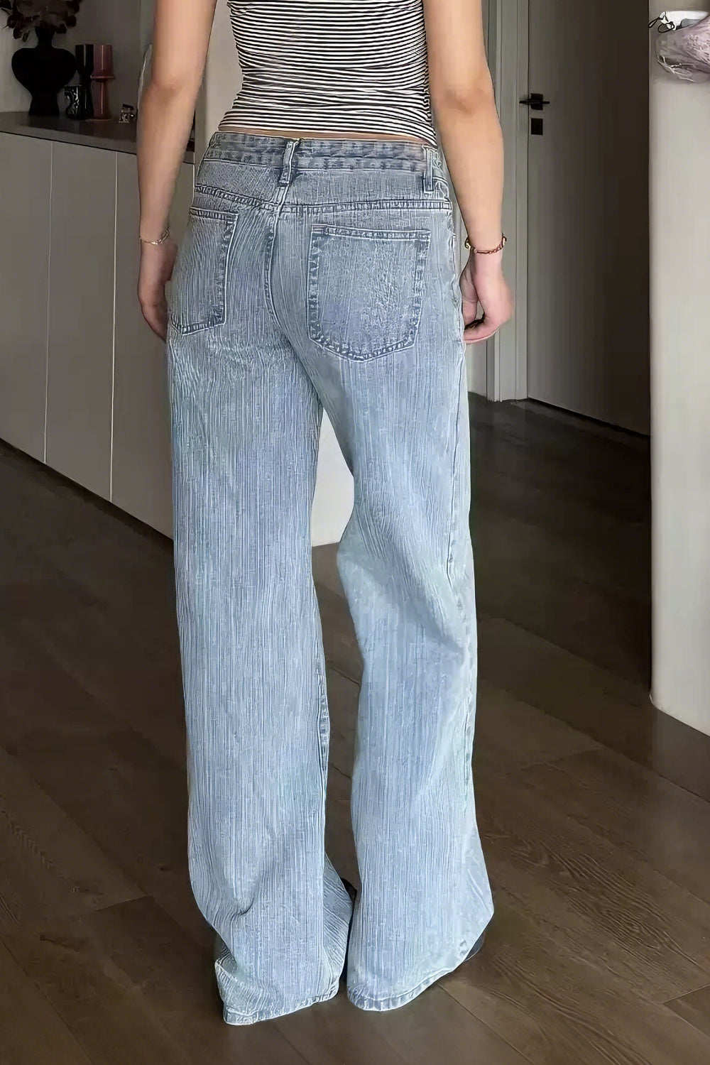 Vintage Low Rise Wide Leg Jeans