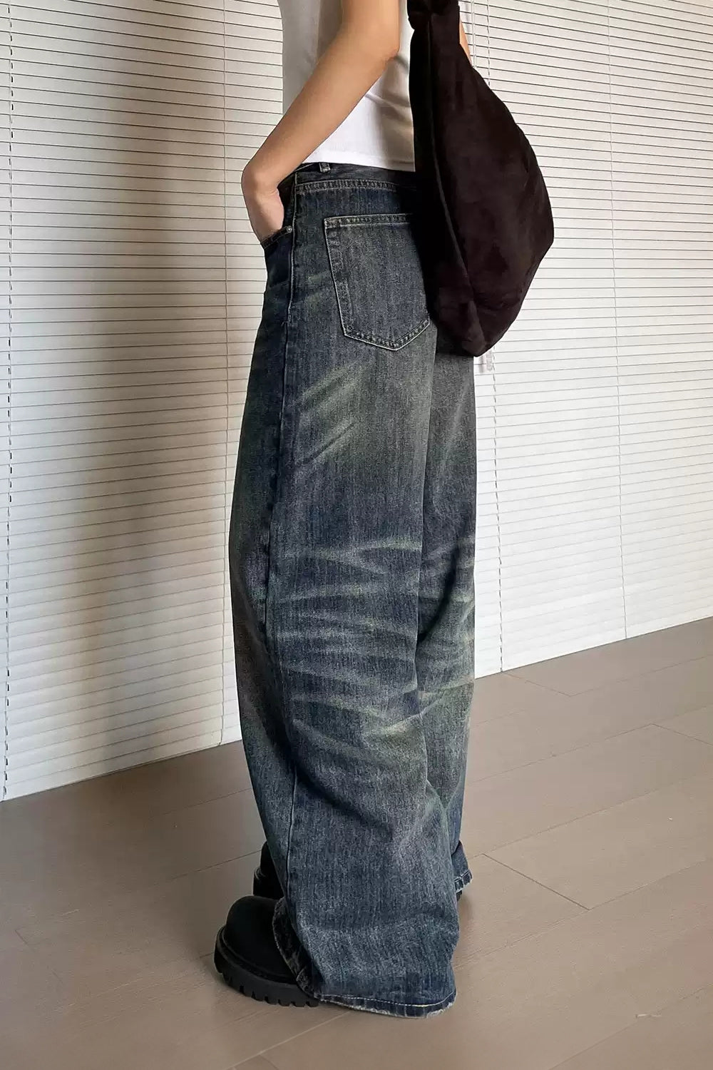 Whiskered Vintage Straight Jeans