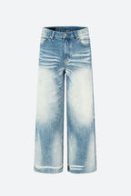 Vintage Wash Relaxed Jeans