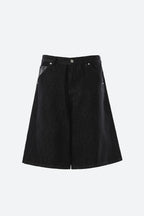 Classic Black Cropped Wide Leg Jeans