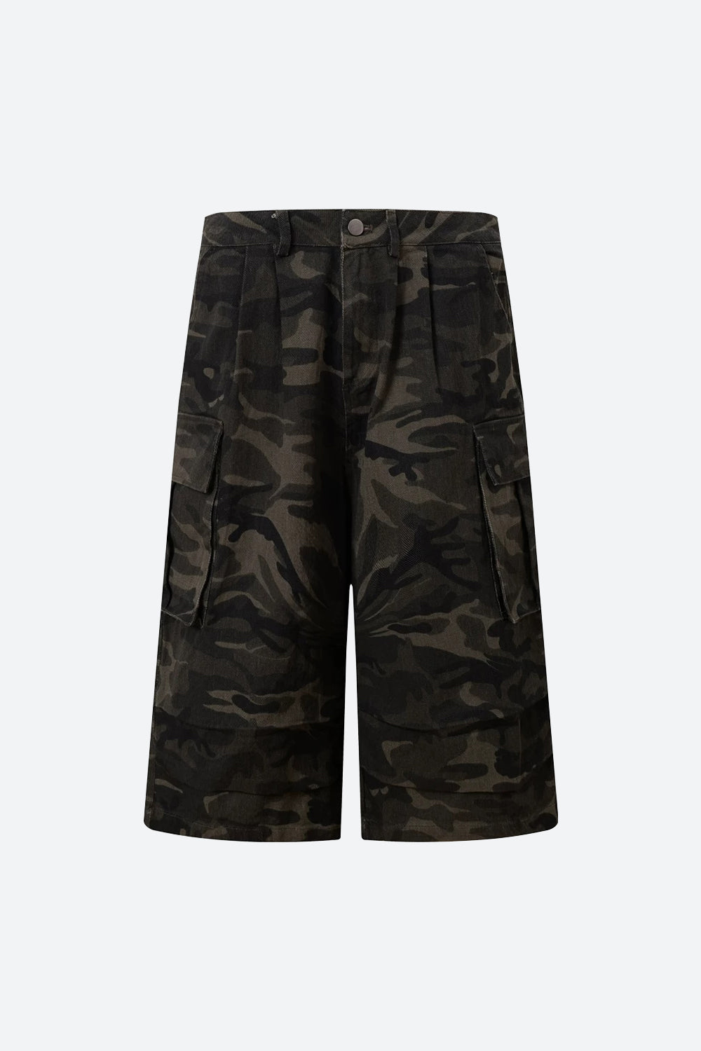 Patchwork Cropped Utility Pants