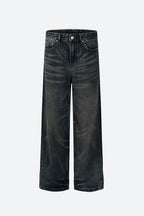 Whiskered Vintage Straight Jeans