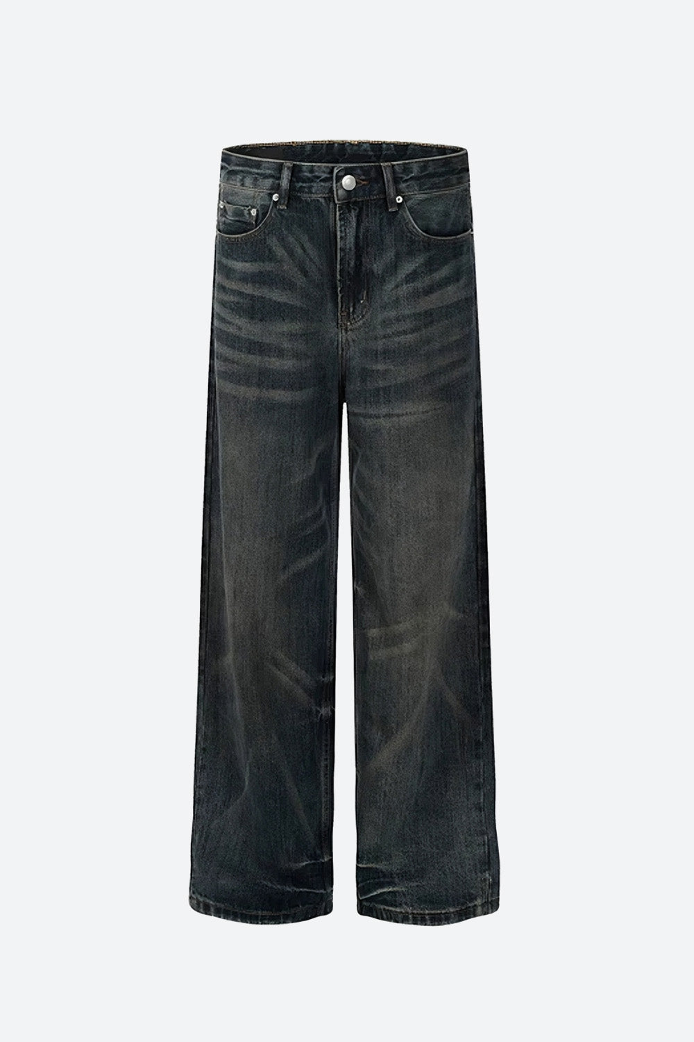 Whiskered Vintage Straight Jeans
