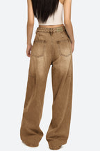 Arc Curved Barrel Jeans - Brown