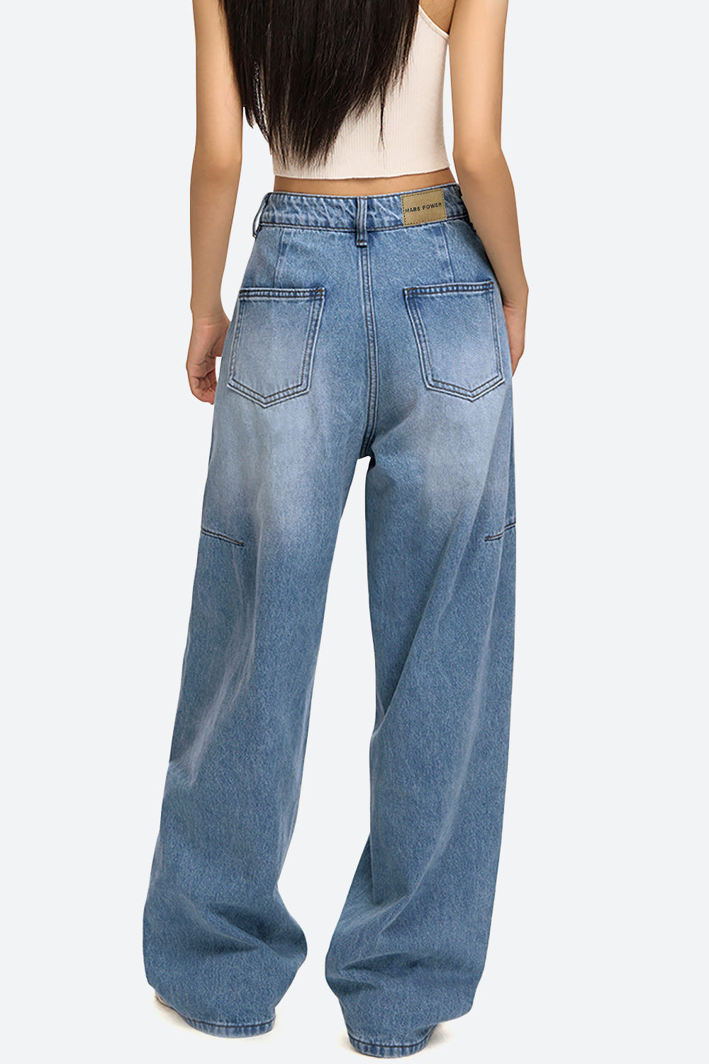 Arc Curved Barrel Jeans - Light Blue