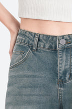 Afterlight Wide Straight Leg Jeans - Dusk Blue