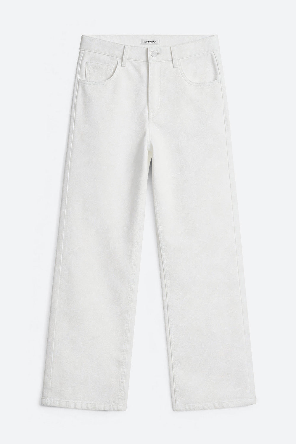 Afterlight Wide Straight Leg Jeans - White