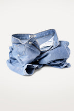 Afterlight Wide Straight Leg Jeans - Light Blue