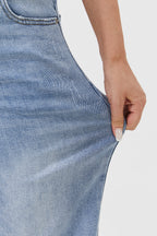 Mars Power Dusk low rise jeans in light blue denim