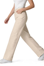 Mars Power Afterlight Wide Straight Leg Jeans - Beige