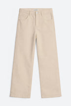 Mars Power Afterlight Wide Straight Leg Jeans - Beige