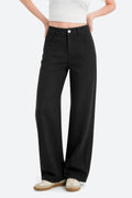 Mars Power Afterlight Wide Straight Leg Jeans - Black