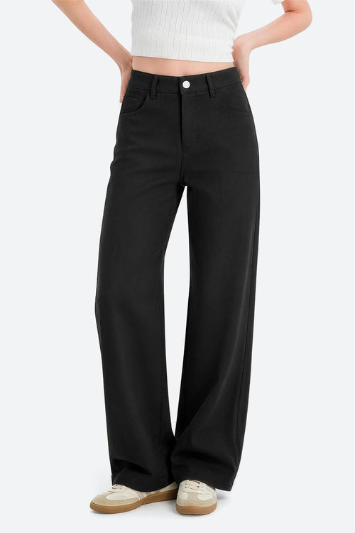 Mars Power Afterlight Wide Straight Leg Jeans - Black