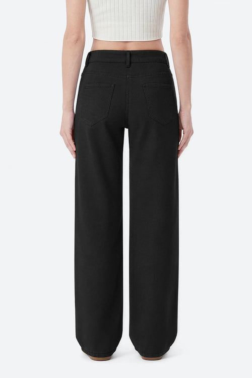 Mars Power Afterlight Wide Straight Leg Jeans - Black