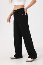 Mars Power Arc Curved barrel jeans for women in denim