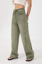 Mars Power Arc Curved barrel jeans for women in denim