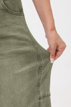Mars Power Arc Curved barrel jeans for women in denim