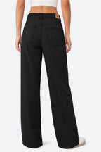 Mars Power Drift baggy wide leg jeans in black relaxed fit denim