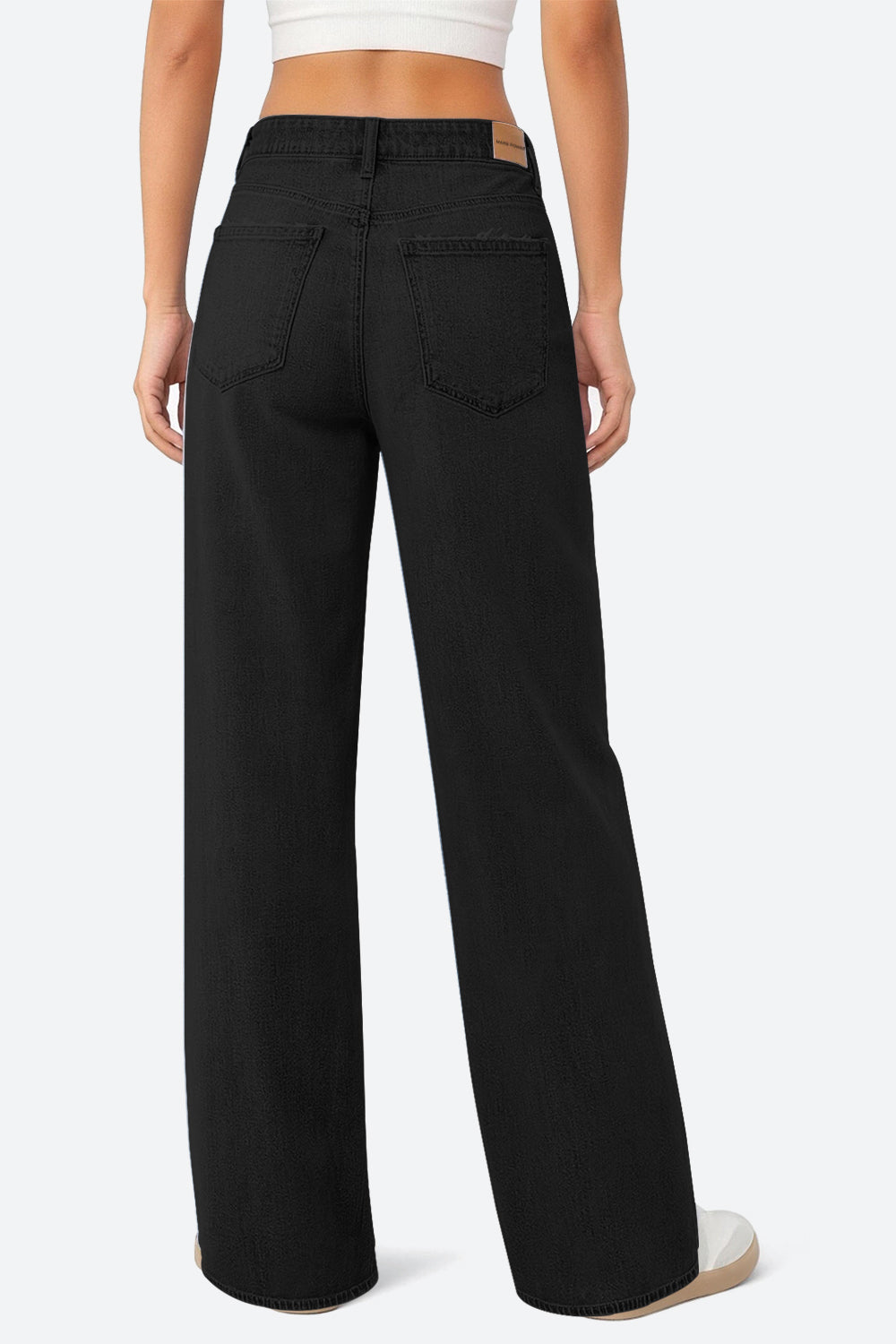 Mars Power Drift baggy wide leg jeans in black relaxed fit denim