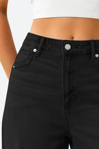 Mars Power Drift baggy wide leg jeans in black relaxed fit denim