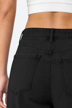 Mars Power Drift baggy wide leg jeans in black relaxed fit denim