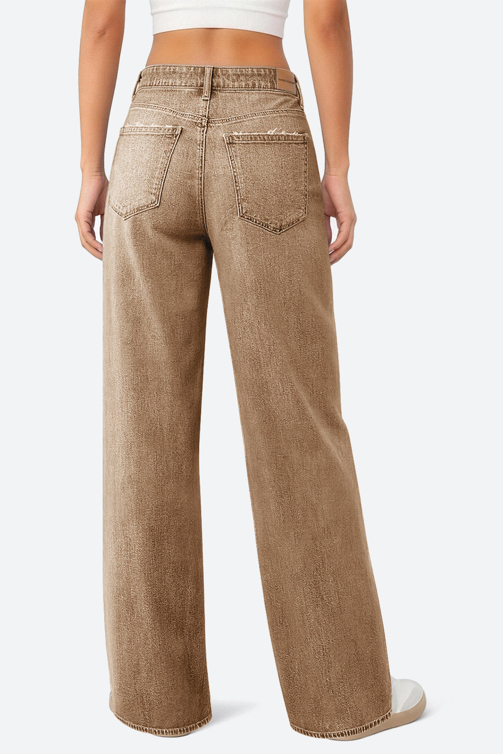 Mars Power Drift baggy wide leg jeans in brown relaxed fit denim
