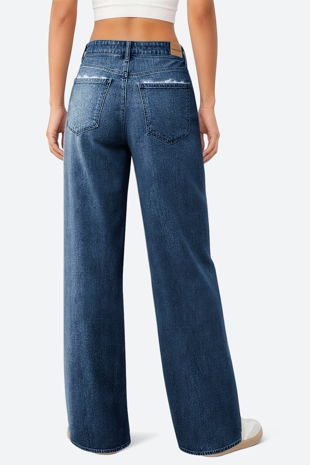 Mars Power Drift baggy wide leg jeans in dark blue relaxed fit denim