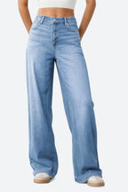 Mars Power Drift baggy wide leg jeans in blue relaxed fit denim