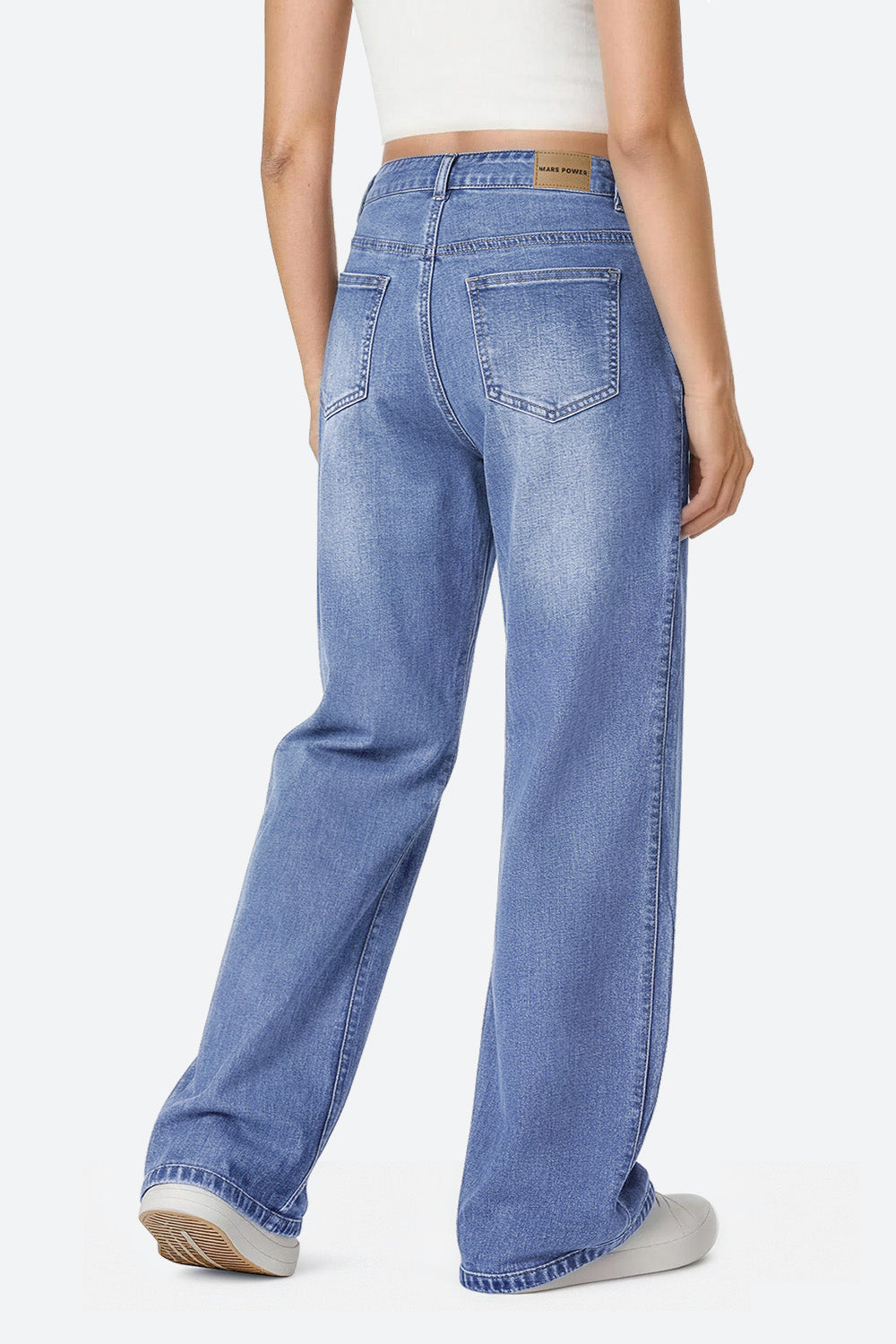 Mars Power Outline flare jeans in stretch denim