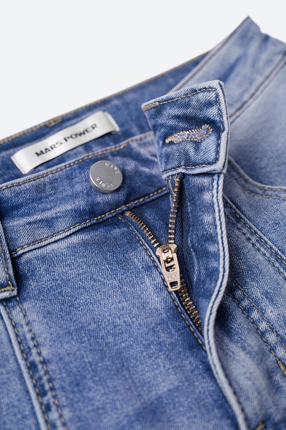 Mars Power Outline flare jeans in stretch denim